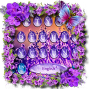 Lavender Water Drop Keyboard Theme