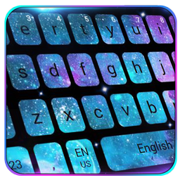 Purple Galaxy Keyboard