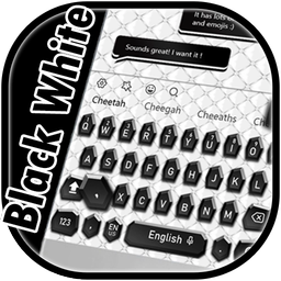 SMS Black White Keyboard