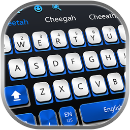 cool blue typing fast keyboard