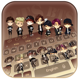 Cool BTS Band Keyboard Theme