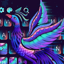 Purple Phoenix Keyboard Theme