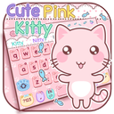 Cute Pink Kitty Keyboard