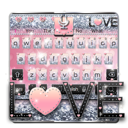 Love Diamond Glitter Keyboard