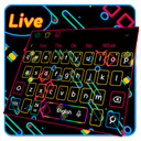 Neon Game Line Keyboard Theme