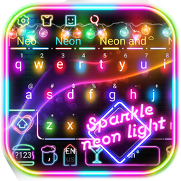 Sparkle Neon LED Light Keyboard