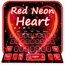 Neon Heart Keyboard Theme