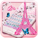 Girly Paris keyboard theme