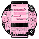 SMS Pink Bowknot Keyboard Theme