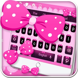 Pink Bow Keyboard Theme