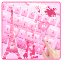 Pink Paris keyboard theme