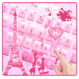 Pink Paris keyboard theme