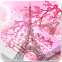 Pink Paris Eiffel Tower Keyboard