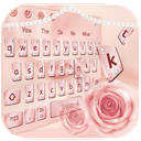 Pink Luxury Rose Keyboard