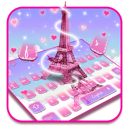 Pink Paris Keyboard Theme