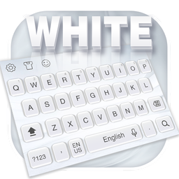 Pure white keyboard