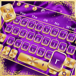 Purple Luxury Silk Keyboard Theme