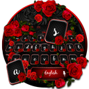 Red Black Rose Keyboard