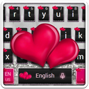 Red Heart Glitter Keyboard