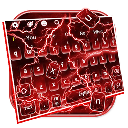 Red Lightning Keyboard Theme