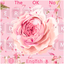 Romantic Pink Rose Keyboard