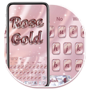 Diamond Rose Gold Keyboard Theme