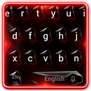 Black Red Metal Keyboard