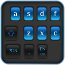 Simple Blue Black Keyboard