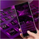 Stylish Black Purple Keyboard