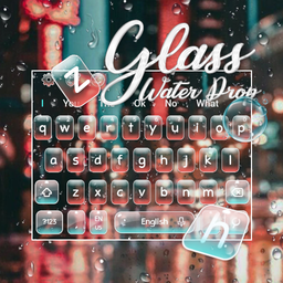 Transparent Water Drop Keyboard Theme