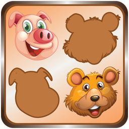 Match shadow for kids puzzle