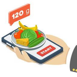 Digital Kitchen Food Scale in Grams Simulator fun