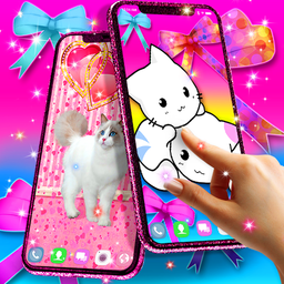 Cute kitty live wallpaper