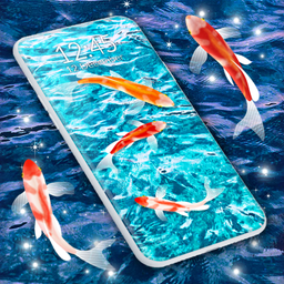 Fish 4K HD Koi Live Pond 3D