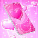 Pink Hearts Live Wallpaper