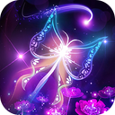 Fluorescent Butterfly Live Wallpaper