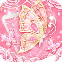 Pink Butterfly Live Wallpaper: Serene Close-Up - free download