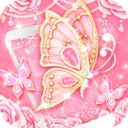 Pink Butterfly Live Wallpaper