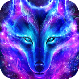 Night Sky Wolf Live Wallpaper