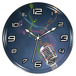 Music Clock Live Wallpaper