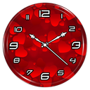 Red Clock Live Wallpaper