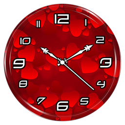 Red Clock Live Wallpaper