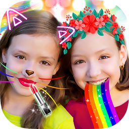 Crazy Rainbow Selfie Lense Camera Girl Makeup Cam