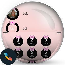 Theme Dialer Ribbon Pink