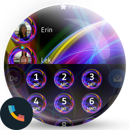 Theme Dialer Neon Abstract
