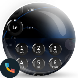 Theme Dialer Spheres BlackBlue