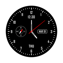 Analog clock & watch face live wallpaper