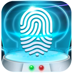 Earth fingerprint style lock screen for prank