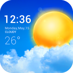 Transparent weather widget