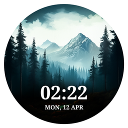 Mountain Landscape Watch Face